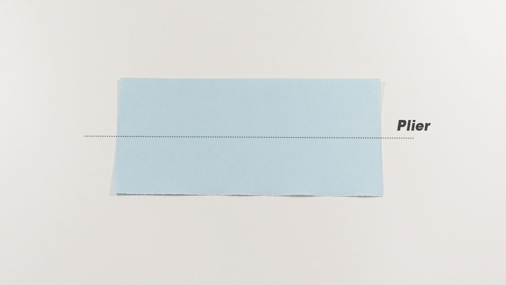 Fabriquer un marque-page origami - seconde étape