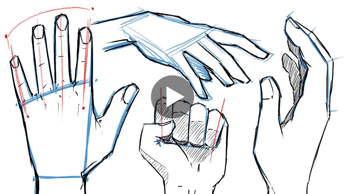 Art lessons - Drawing hands