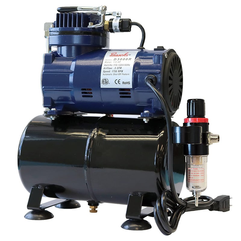 Paasche D3000R compressor with water-trap system